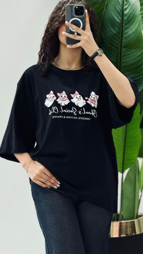 تیشرت باکسی طرح روح کد 985
