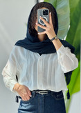شومیز مانتویی شیشه ای کد ۹۹۰ زنانه