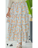 دامن چیندار گلدار 1048